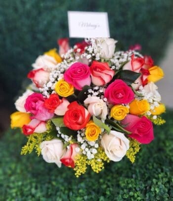 Caja con 48 rosas